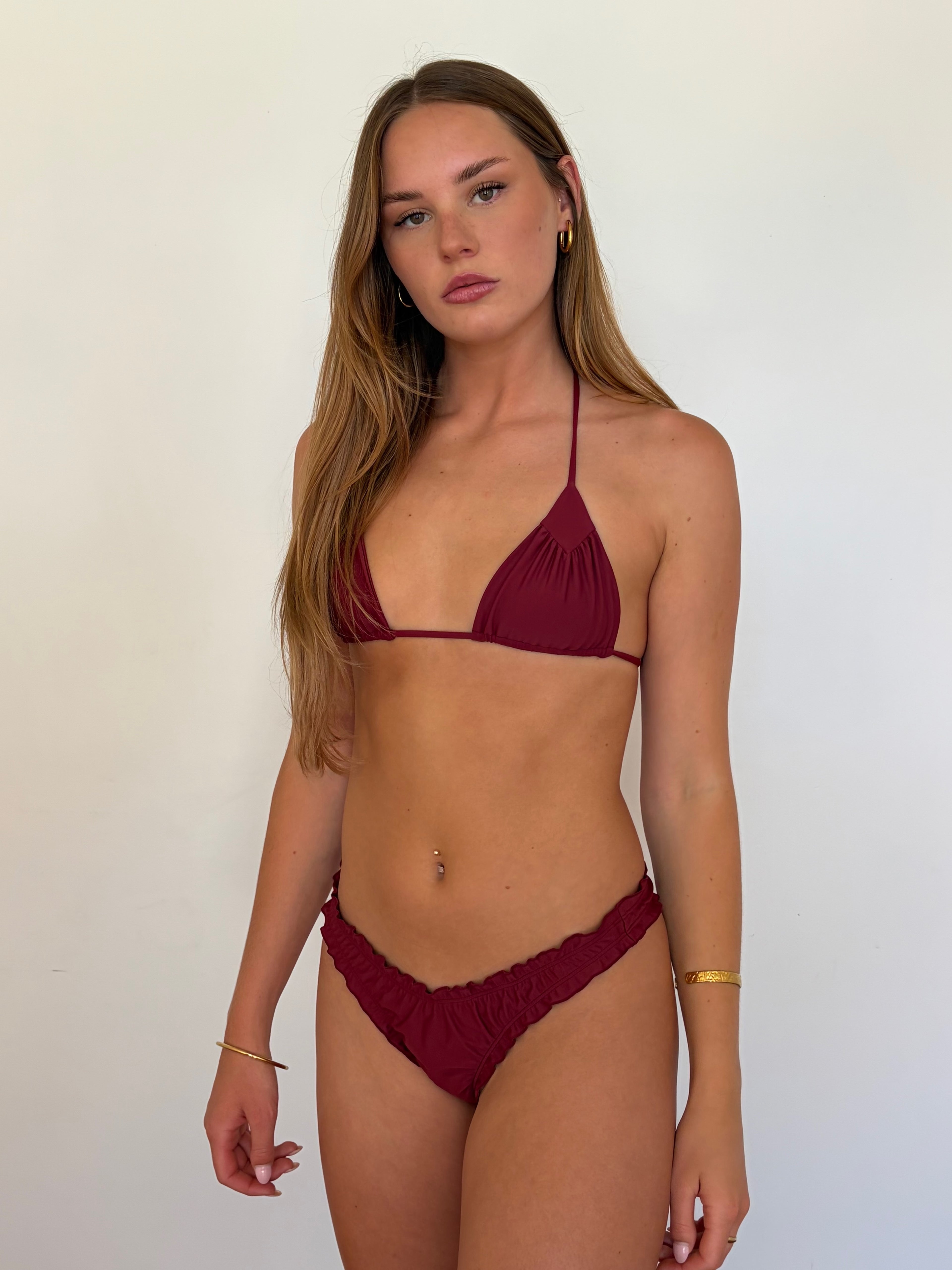 Diamond Bikini Top - Mulberry